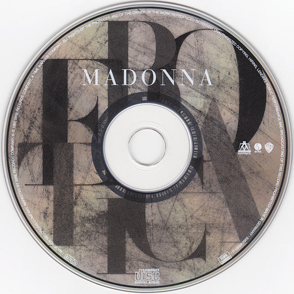 Madonna : Erotica (CD, Album, RP)
