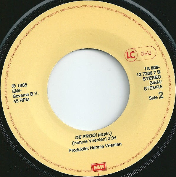 Liesbeth List : Alleen (7", Single)