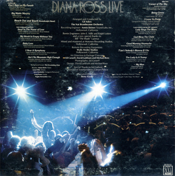 Diana Ross : Diana Ross Live At Caesars Palace (LP, Album)