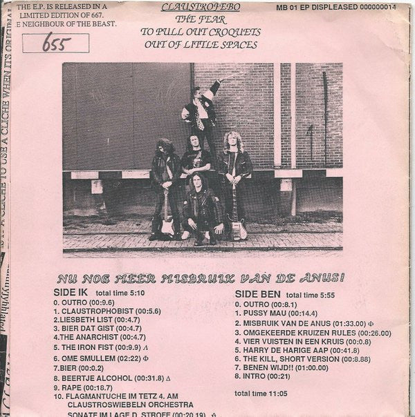 Mutilated Bones : Claustrofebo (7", EP)