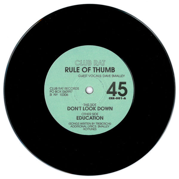 Rule Of Thumb Feat. Dave Smalley : Education And Don't Look Down (7")