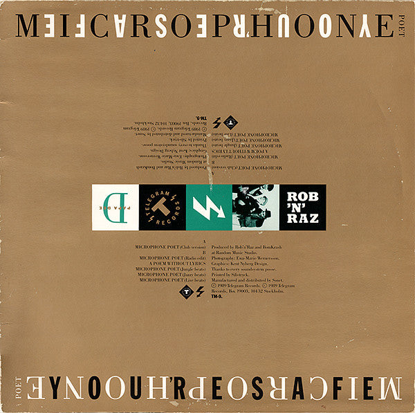 Rob 'N' Raz / Papa Dee : Microphone Poet (Club Version) (12", Single)