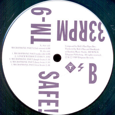 Rob 'N' Raz / Papa Dee : Microphone Poet (Club Version) (12", Single)