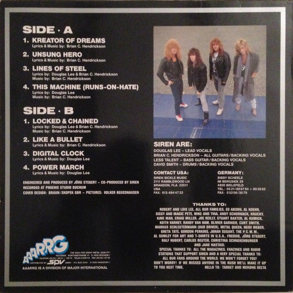 Siren (24) : Financial Suicide (LP, Album)