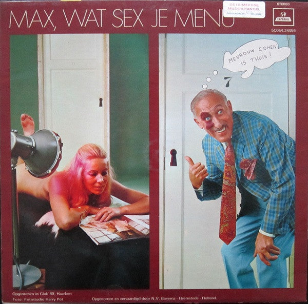Max Tailleur : Wat Sex Je Menu (LP)