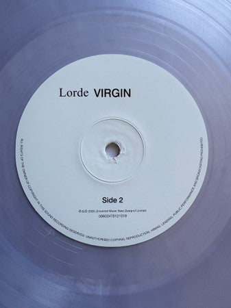 Lorde : Virgin (LP, Album, Cle)