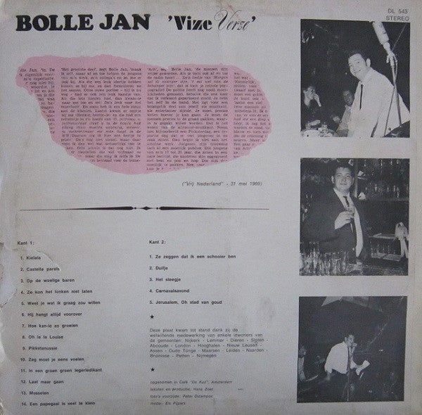 Bolle Jan : Vize Verze (LP, Album)