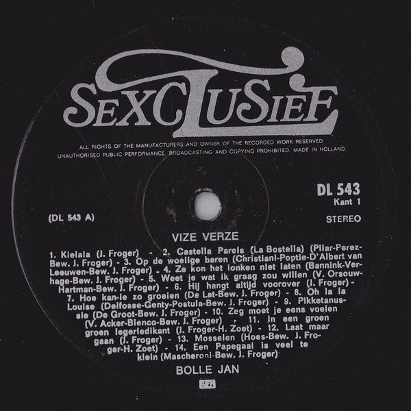 Bolle Jan : Vize Verze (LP, Album)