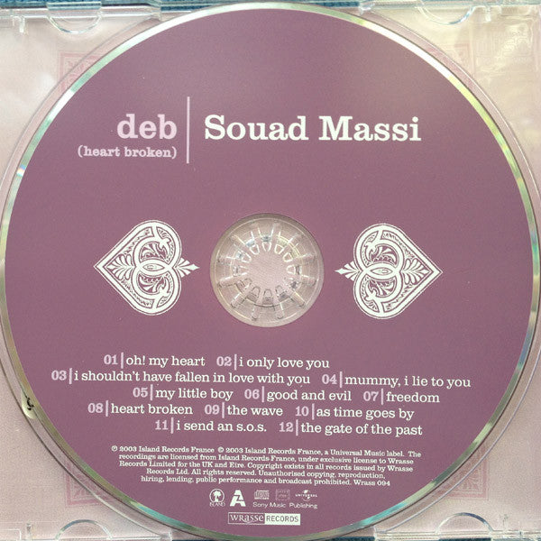 Souad Massi : Deb (Heart Broken) (CD, Album)