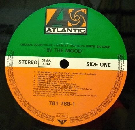 Ralph Burns And His Orchestra : "In The Mood" Original Soundtrack Album (LP, Album)