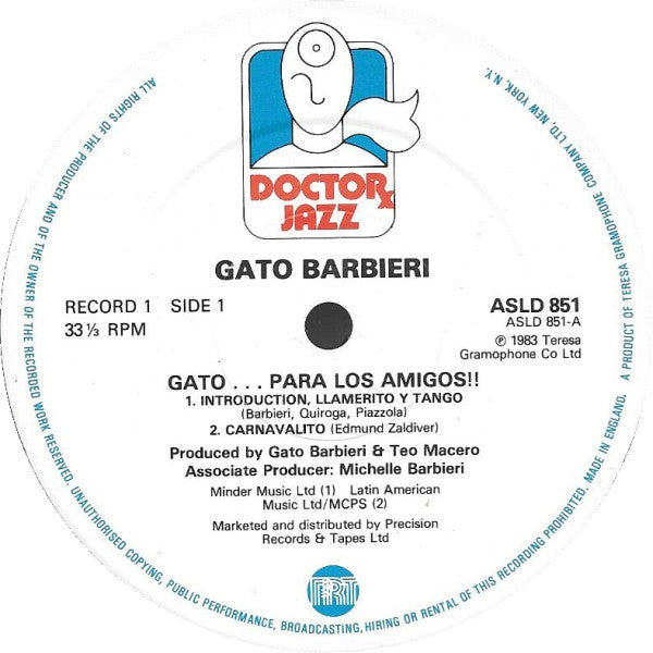 Gato Barbieri : Gato... Para Los Amigos!! (2xLP, Album)