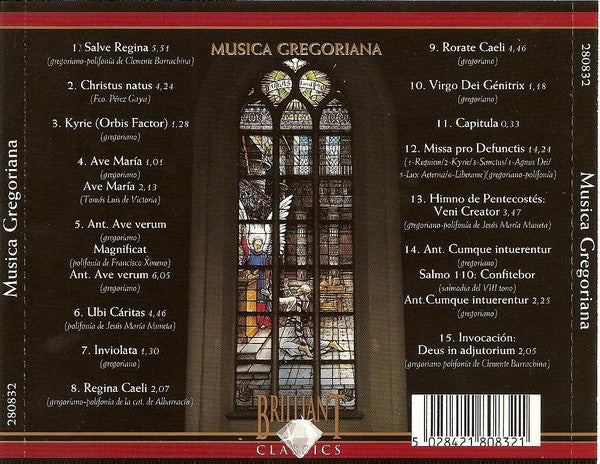 Unknown Artist : Musica Gregoriana (CD, Album)