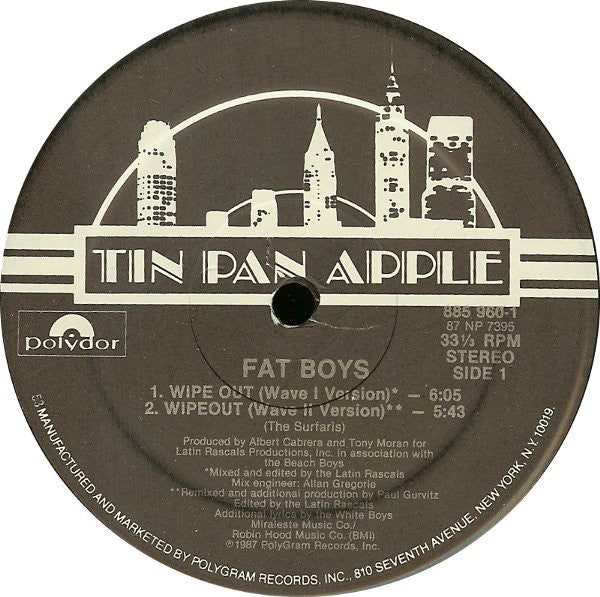 Fat Boys And The Beach Boys : Wipeout! (12")