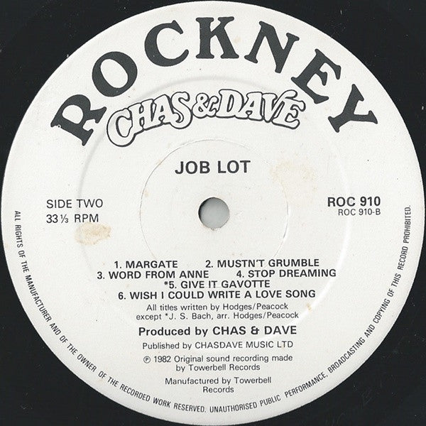 Chas And Dave : Job Lot (LP, Album)