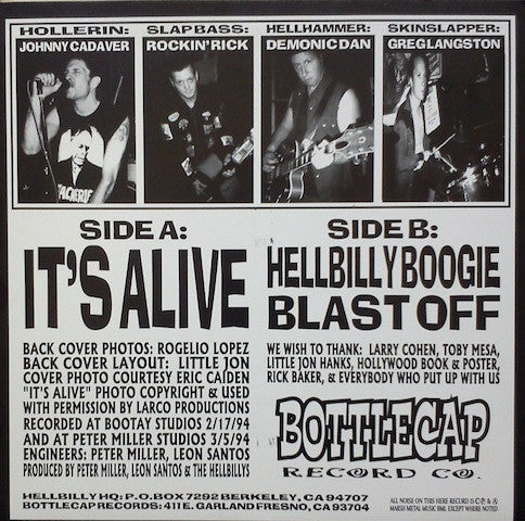 Hellbillys : It's Alive (7")