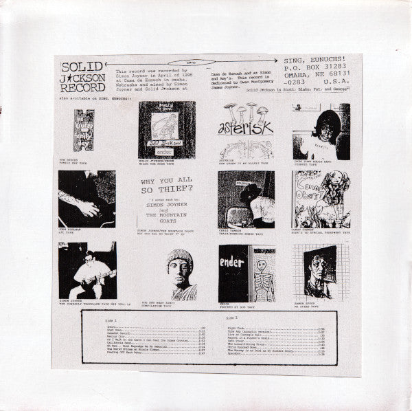 Solid Jackson : Solid Jackson Record (LP, Album)