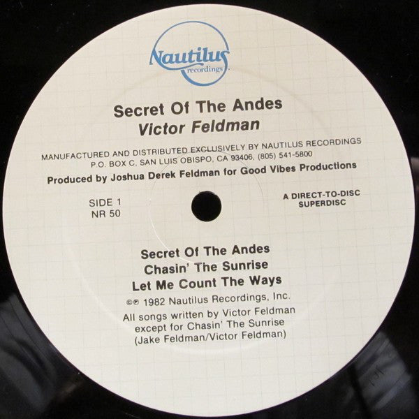 Victor Feldman : Secret Of The Andes (LP, Album, Ltd, Dir)