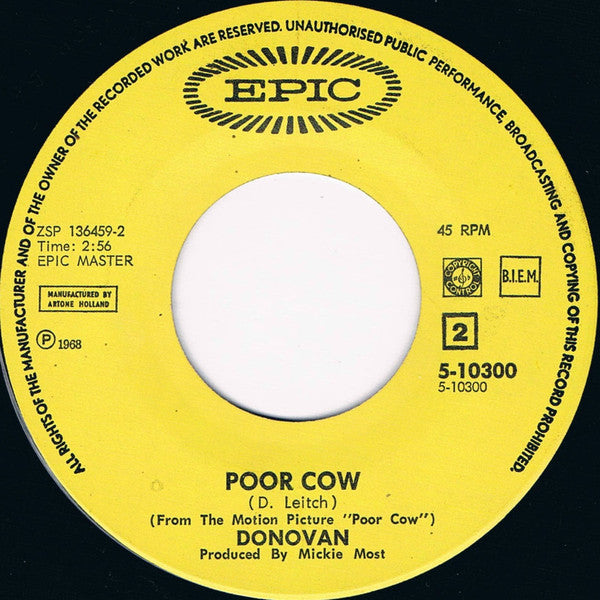 Donovan : Jennifer Juniper (7", Single)