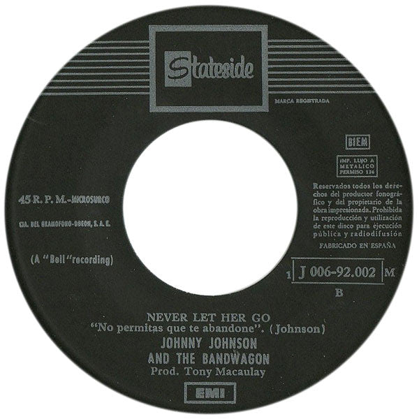 Johnny Johnson And The Bandwagon : (Blame It) On The Pony Express (7", Single)