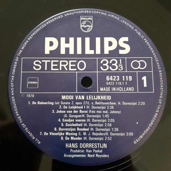 Hans Dorrestijn : Mooi Van Lelijkheid (LP, Album)
