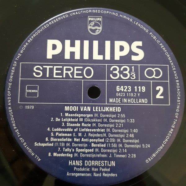 Hans Dorrestijn : Mooi Van Lelijkheid (LP, Album)