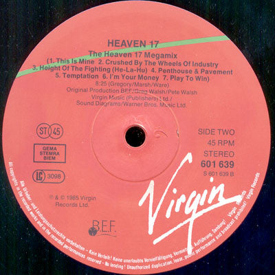 Heaven 17 : ..(And That's No Lie) (12", Single, 1/5)