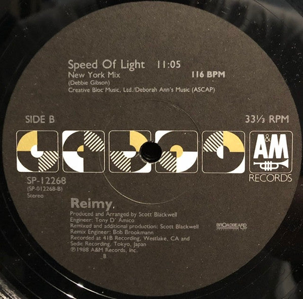 Reimy : Speed Of Light (12")