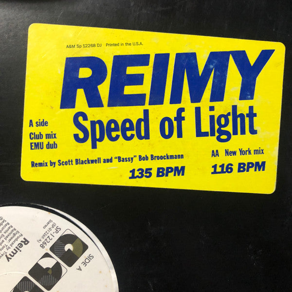 Reimy : Speed Of Light (12")