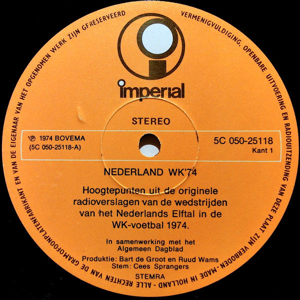 No Artist : Nederland WK '74 (LP)