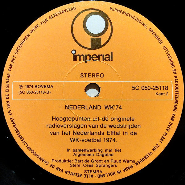 No Artist : Nederland WK '74 (LP)