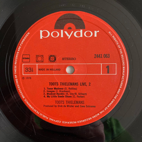 Toots Thielemans : Live 2 (LP, Album)