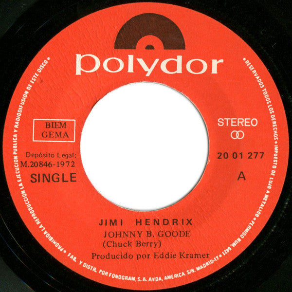 Jimi Hendrix : Johnny B. Goode / Little Wing (7", Single)