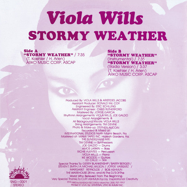 Viola Wills : Stormy Weather (12")