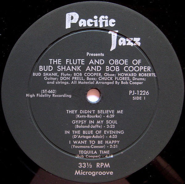Bud Shank / Bob Cooper : Flute 'N Oboe (LP, Album, Mono)