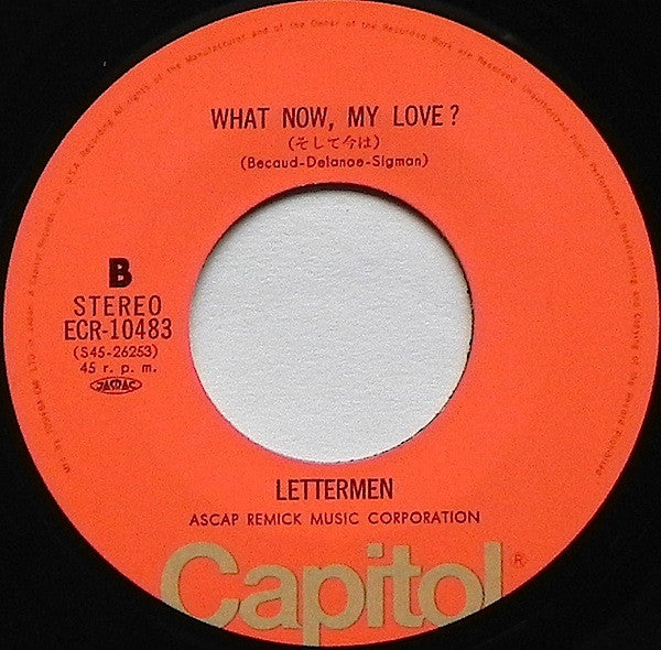 The Lettermen : Baby, It's You / What Now, My Love? (7")