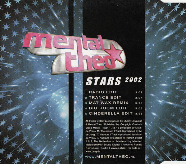 Mental Theo : Stars 2002 (CD, Maxi)