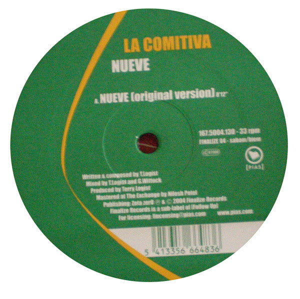 La Comitiva : Nueve (12")