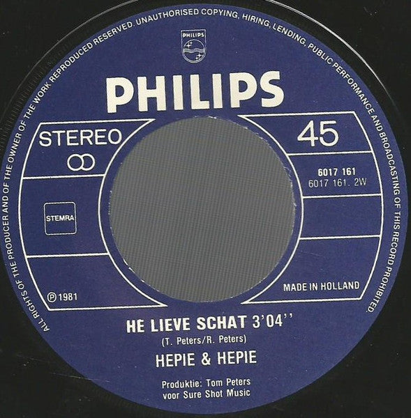 Hepie & Hepie : De Winter Was Lang (7")