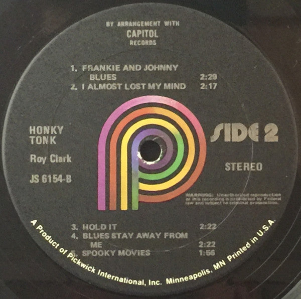 Roy Clark : Honky Tonk (LP, Comp)