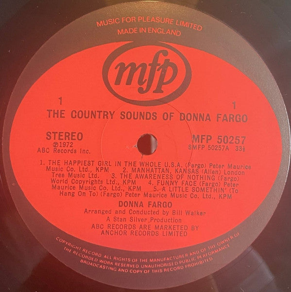 Donna Fargo : The Country Sounds Of Donna Fargo (LP, Album, RE)