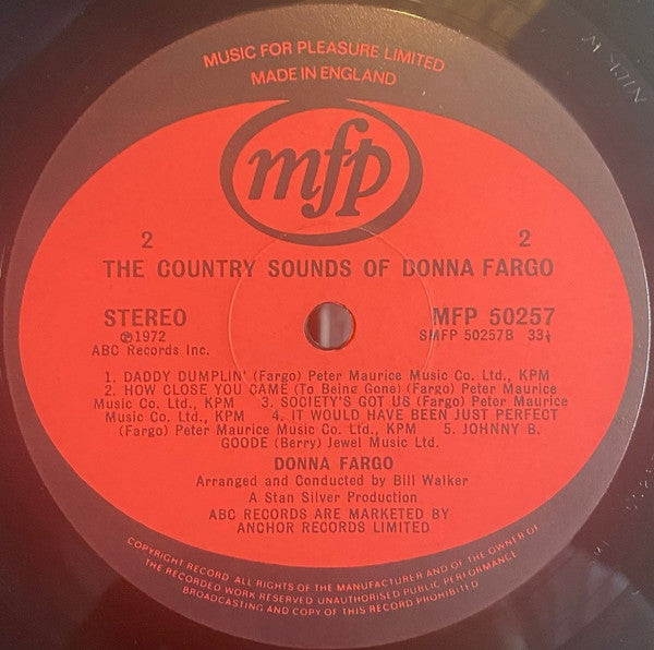 Donna Fargo : The Country Sounds Of Donna Fargo (LP, Album, RE)