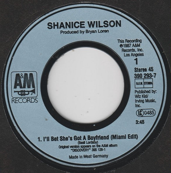 Shanice Wilson : I'll Bet She's Got A Boyfriend (7")