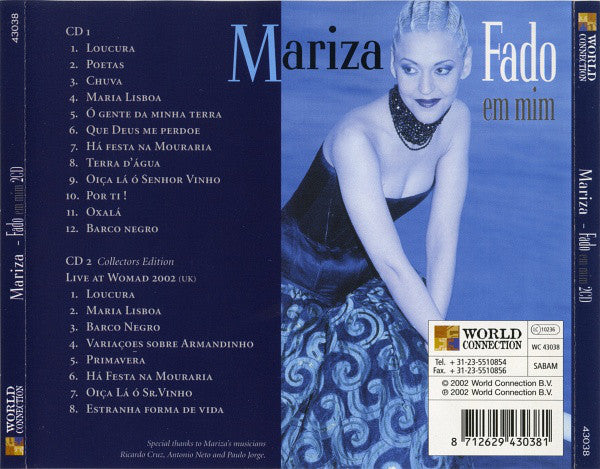 Mariza : Fado Em Mim (2xCD, Album)
