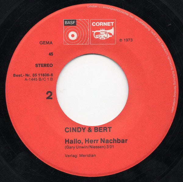 Cindy & Bert : Freitagabend  (7", Single)