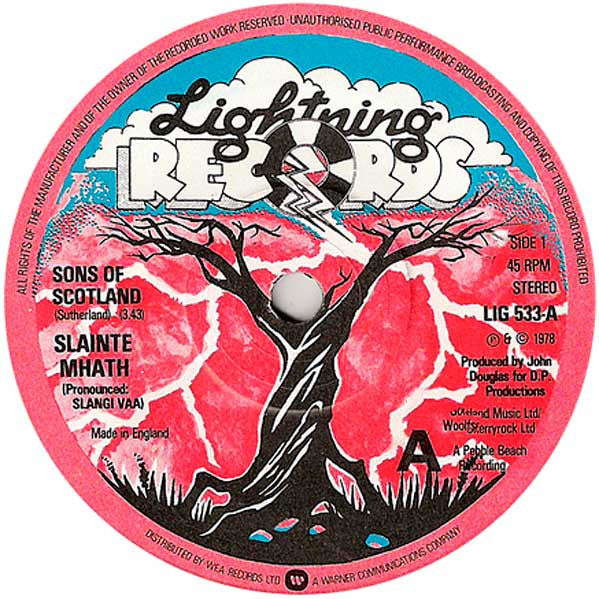 Slainte Mhath (2) : Sons Of Scotland (7", Single)
