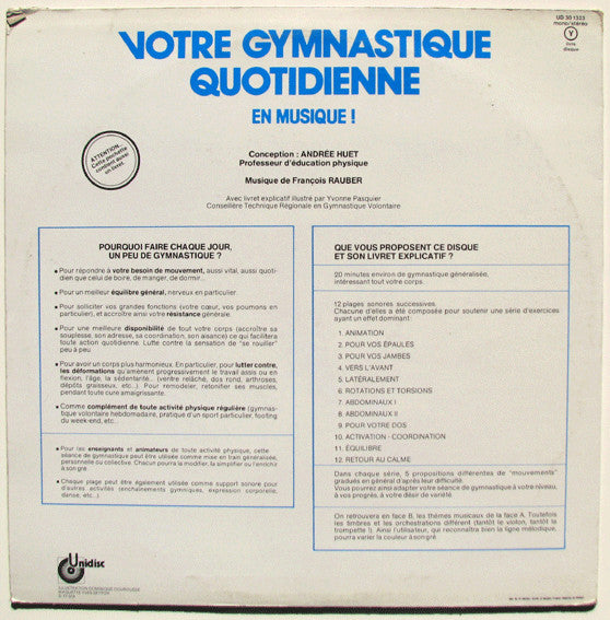 François Rauber : Votre Gymnastique Quotidienne (LP)