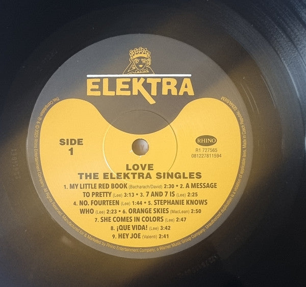 Love : The Elektra Singles (LP, Comp, Mono)