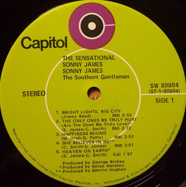 Sonny James : The Sensational Sonny James (LP, Album, Los)