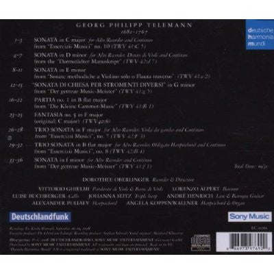 Dorothee Oberlinger, Ensemble 1700 - Georg Philipp Telemann : Telemann (CD, Album)