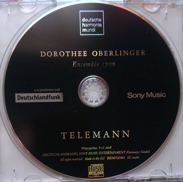 Dorothee Oberlinger, Ensemble 1700 - Georg Philipp Telemann : Telemann (CD, Album)